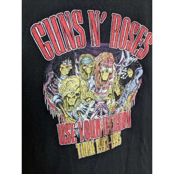 Guns N Roses Use Your Illusion Tour 1992-1993 Men's Shirt Size‎ Medium Band Tee - Picture 2 of 4